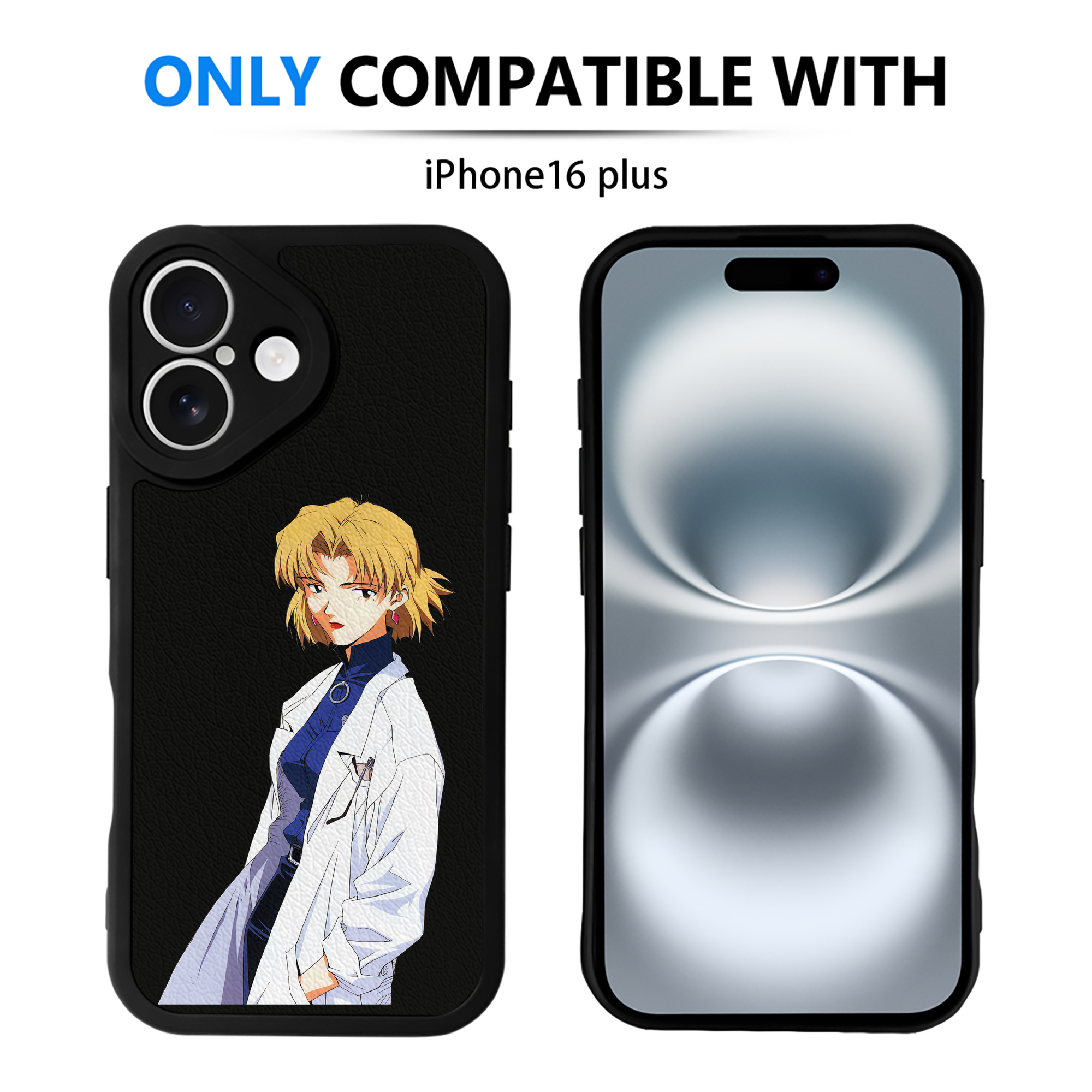 （画像用） EVA 新世紀エヴァンゲリオン 【iPhone 16シリーズ対応】シリコンスマホケース（レザー調） 材質：シリコン